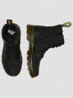 Dr. Martens Combs Tech Nylon & Leather Ankle Boots Lace Up Combat Tactical Sz 5